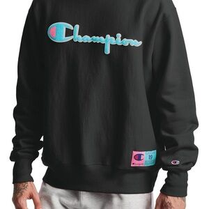 Champion Black and Blue Men's Sweater